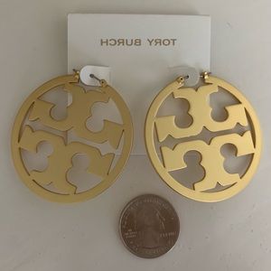 Tory Burch Miller earring - matte gold